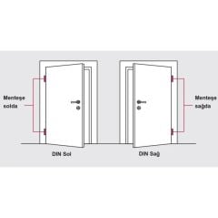 HAFELE Yaprak ment.çık.p.çel.304 mat 100mm sağ