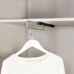 HAFELE SELECT Vestiyer askısı raylı siyah 300mm