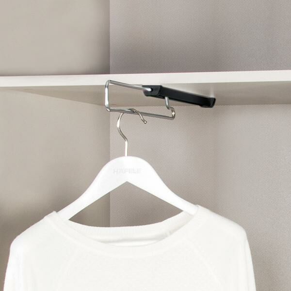 HAFELE SELECT Vestiyer askısı raylı siyah 350mm