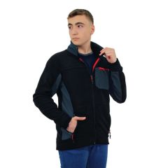 Persmont SPM01 Unisex Softshell Garnili Polar Mont SİYAH - 3XL