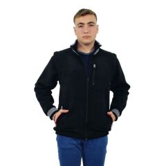 Persmont ÇPM01 Unisex Çıkma Kol Polar Mont SİYAH - M