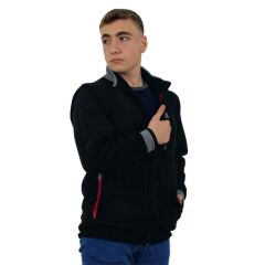 Persmont ÇPM01 Unisex Çıkma Kol Polar Mont SİYAH - M