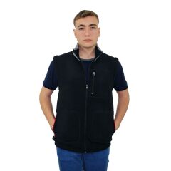Persmont ÇPM01 Unisex Çıkma Kol Polar Mont SİYAH - M