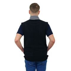 Persmont ÇPM01 Unisex Çıkma Kol Polar Mont SİYAH - M