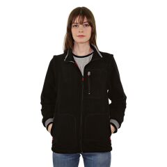Persmont ÇPM01 Unisex Çıkma Kol Polar Mont SİYAH - M