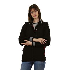 Persmont ÇPM01 Unisex Çıkma Kol Polar Mont SİYAH - M