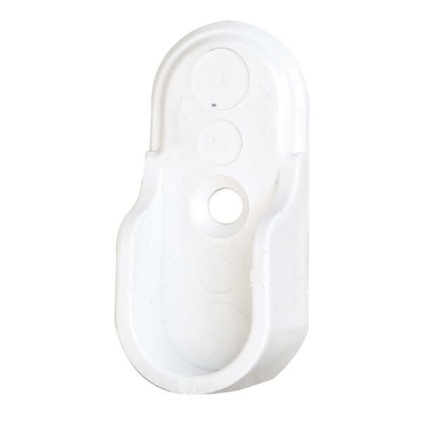 HAFELE Flanş oval plastik, beyaz pimli