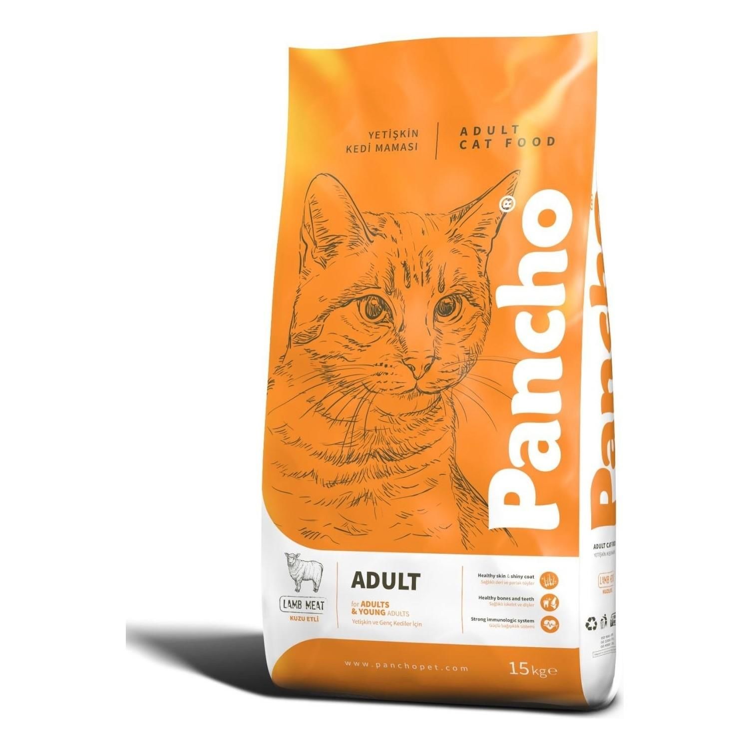 PANCHO GURME KUZU ETLİ YETİŞKİN KEDİ MAMASI 15 KG.