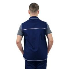 Persmont GY04Y Unisex Fermuarlı Gabardin Yazlık Yelek
