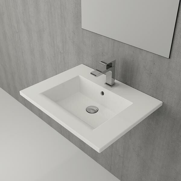 HAFELE TIERRA 60 Lavabo, parlak beyaz,615x475mm