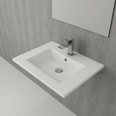 HAFELE TIERRA 60 Lavabo, parlak beyaz,615x475mm