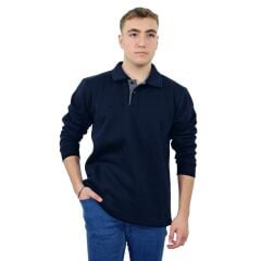 Persmont ÜPS04K Unisex Üç İplik Polo Yaka Sweat